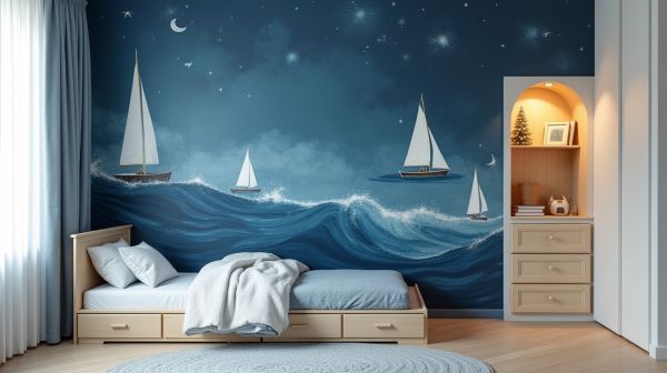 Transformez la chambre de votre garçon avec du papier peint unique