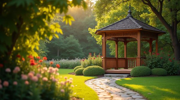 Transformez votre jardin avec une gloriette en bois élégante
